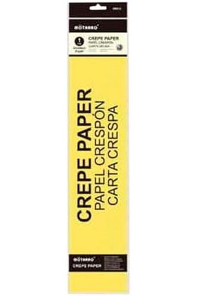 MOTARRO Yellow Crepe Paper(200*50 cm) Craft Paper for DIY Arts, Party Decorations