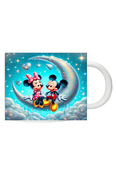 OEM Εξατομικευμένη Λευκή Κούπα "Μίκυ Και Μίνι 2", Inovatix®️. 330ml