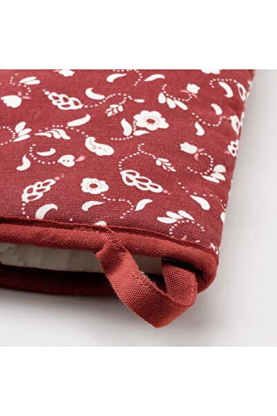 IKEA INAMARIA Oven Glove, patterned/red