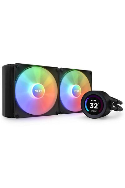 Nzxt Cooler CPU NZXT Kraken Elite 280 RGB, pompa cu ecran LCD, controller ARGB, negru