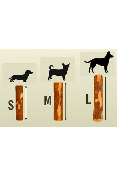 Havhav Natural Olive Tree Dog Chew Toy - Special Production m Size Chew in Olive Oil Preserved
