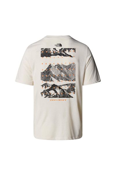 THE NORTH FACE Men's Foundation Mountains Faces T-Shirt White XXL
