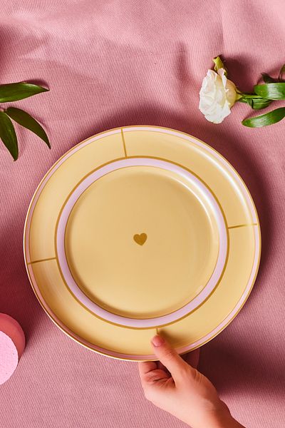 Karaca Talya Service Plate Yellow 25 cm
