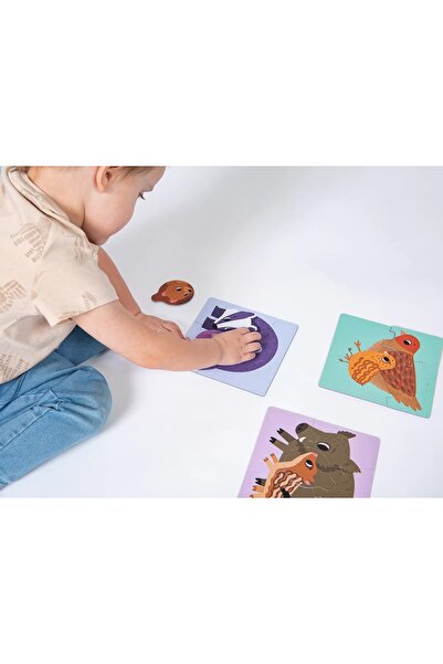 Kuki Joc educational, Puzzle Mama si Puii, KuKiKuk Efko, 6 perechi, 30 piese mari, 2-5 ani