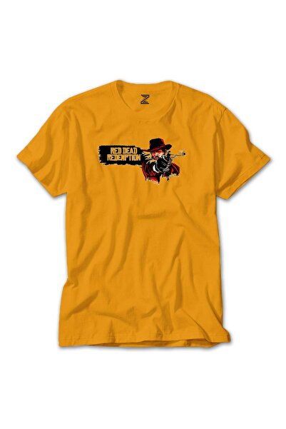 CrowsGate Tricou galben poster Red Dead Redemption 2