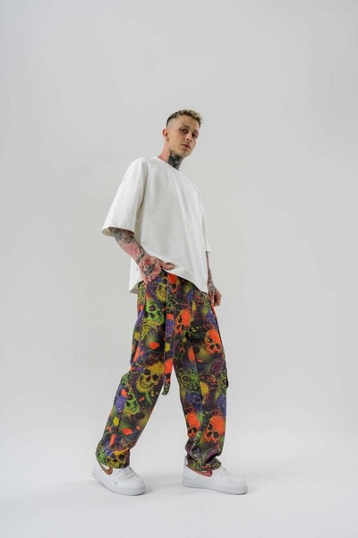 go gang own Emperor Legends Kuşaklı Baggy Pantolon