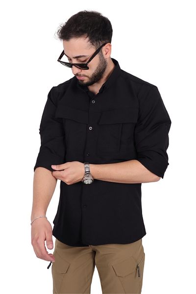 KORDAK Μαύρο Tactical Outdoor πουκάμισο