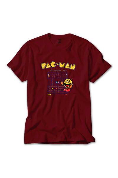 CrowsGate Tricou roșu Pac-Man anii '80