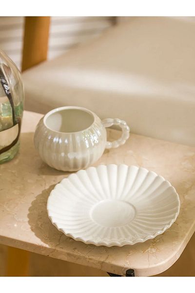 LC Waikiki Lcw Home Pink Single Porcelain Coffee Cup Set 220 ml