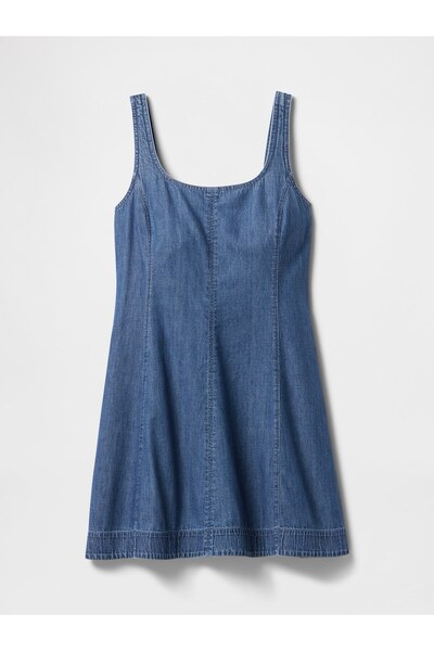 GAP Kadın Lacivert Denim Mini Elbise