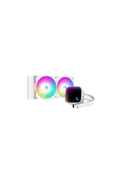 Deep Cool Răcitor CPU DeepCool LS520 SE WH, 2 orificii de ventilație. 120mm, 2250 rpm, alba, iluminare RGB