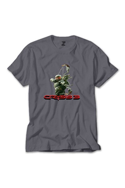 CrowsGate تي شيرت Crysis Three Bowman ملون رمادي اللون مقاس 3XL