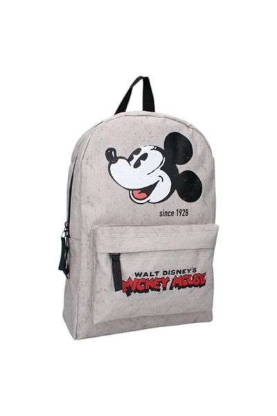 Mickey Mouse Mickey Mouse children's backpack, 2 zippers, 33x23x9 cm, Light gray