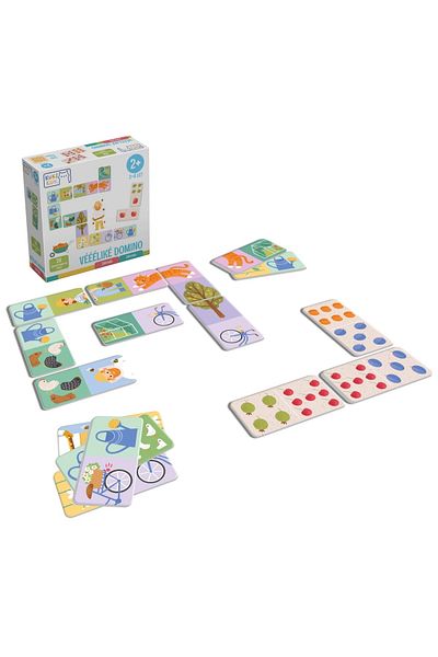 Kuki Joc Domino piese mari gigant, KuKiKuk Efko,28 piese fructe si obiecte gradinarit, 2-6 ani