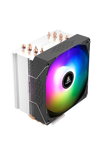 Segotep Cooler Procesor Segotep Frozen Tower T6 V2 Iluminare aRGB, Racire Activa, Socket Intel, Negru