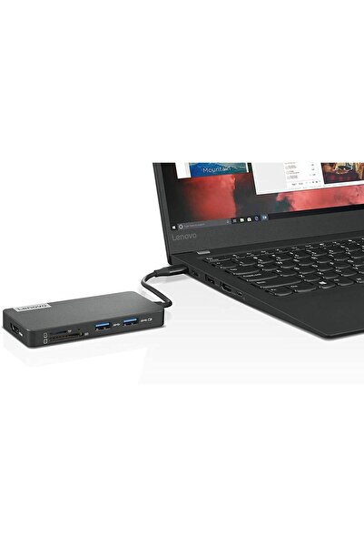 LENOVO Hub USB LENOVO GX90T77924 7in1, USB-C, HDMI, Card Reader (Gri)