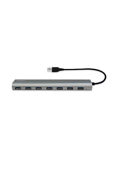 LogiLink HUB USB LOGILINK UA0308, USB 3.0 x 7, conectare prin USB 3.0 (Argintiu)