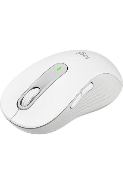 logitech Mouse Wireless Logitech Signature M650 L, Bluetooth/USB (Alb)