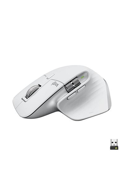 logitech Mouse fără fir LOGITECH MX Master 3S Performance, 8000 dpi, Silențios, USB, Bluetooth (Gri)