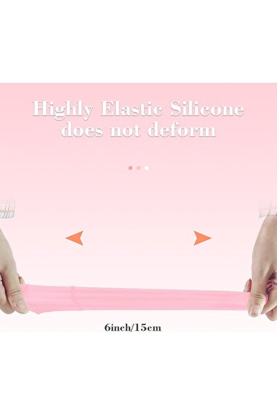 fulina Elastic Sleeves for Leak Proofing Travel, 6 Pack Reusable Silicone Toiletry Covers Leak Locks