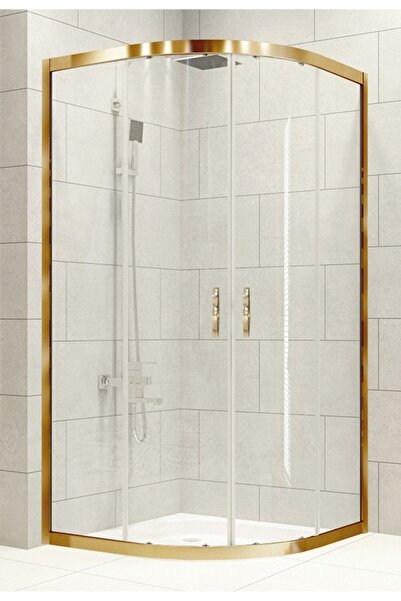 Durul Duşakabin Oval 5mm Altın Profil Şeffaf H.190 Cm