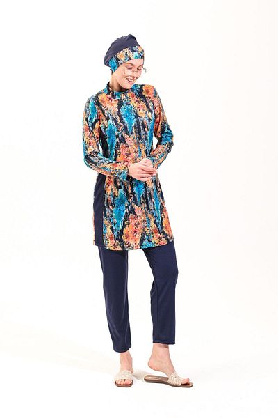 Plistre 2261_Set of 4 Fully Covered Sea/Pool Hijab Swimsuits
