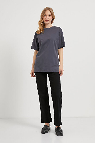 Arma Life Women's Short Sleeve Crew Neck Basic Smoked T-Shirt