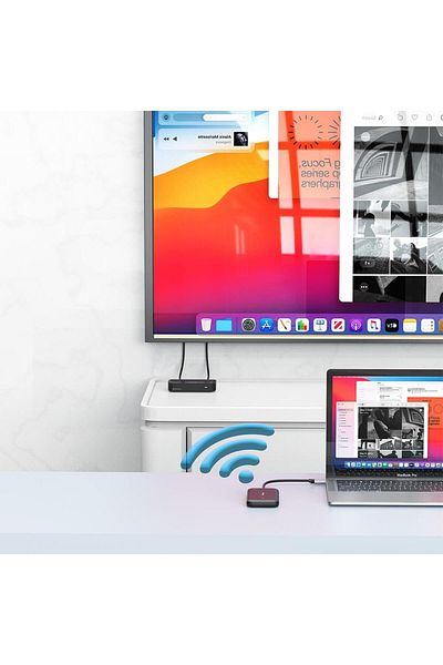 Verbatim Hub USB și adaptor wireless Verbatim Share My Screen WDA-01, 1080p, USB-C, SD/microSD, Wi-Fi (Negru)