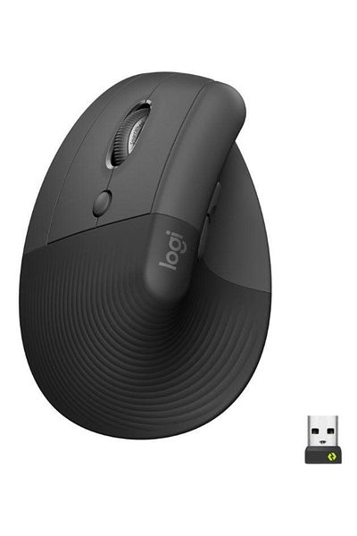 logitech Mouse Wireless Logitech Lift Left Vertical Ergonomic, Bluetooth, 4000 DPI