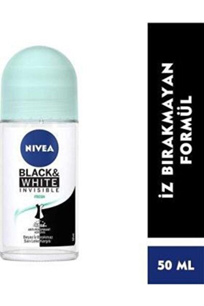 NIVEA Roll-on Kadın 50 Ml.ınvisible Black&wh.fresh X 6 Adet
