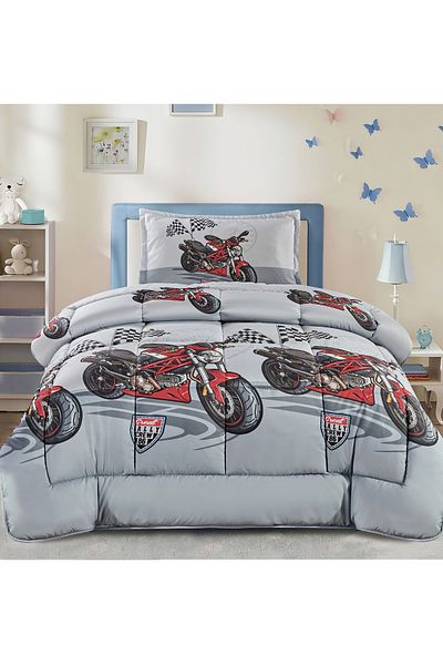 Generic 3 Piece Single Crib Bedding Set, Lightweight Comforter, Suitable for All Seasons G3