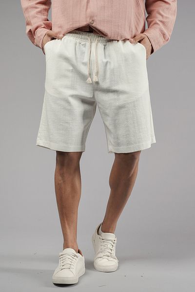 Butik TREND BIZ Σορτς από ύφασμα μουσελίνας κανονική εφαρμογή
