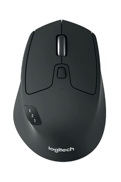 logitech Mouse Optic Wireless Logitech M720, Bluetooth, 1000 DPI (Negru)