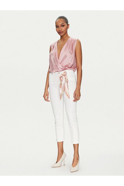 Guess 1981 Capri Women's White Trousers W5Ga91W93Cm-G011