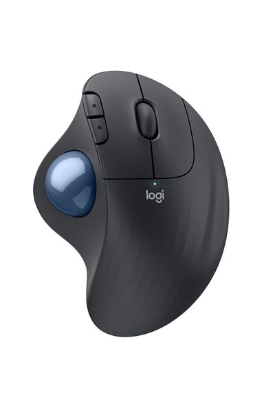 logitech Mouse Logitech ERGO M575S, Wireless Trackball, USB (Negru/Albastru)