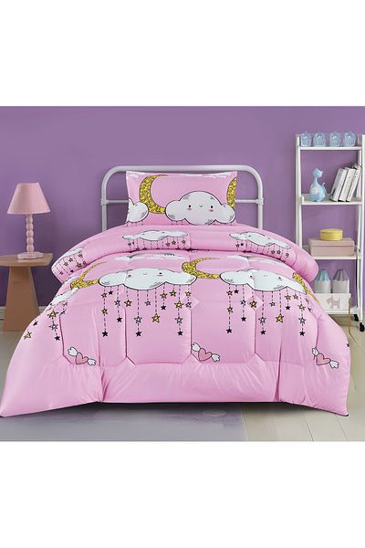 Generic 3 Piece Single Crib Bedding Set, Lightweight Comforter, Suitable for All Seasons G3
