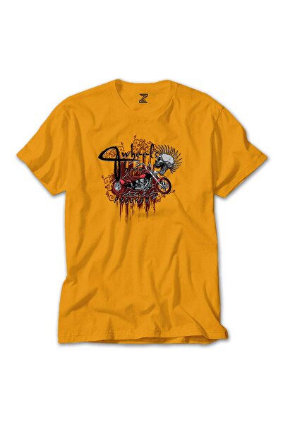 CrowsGate Tricou galben de animație tricicletă roșie
