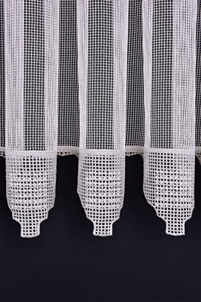 Setekshome Tulle Curtain Lace V7 Ds:14328 1X3 Close Pleat 1St Quality Off White