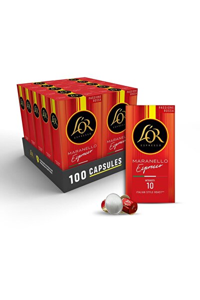 L'OR Maranello Espresso Nespresso Uyumlu Alüminyum Kapsül Kahve 100 Kapsül