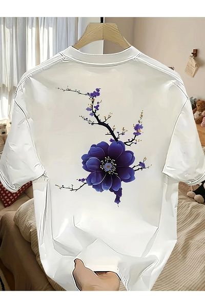 PENTHİLUS Men's Loose Fitting Short Sleeve Crew Neck Pure Cotton Heavy Fashion Brand Summer Short Sleeve T-Shirt