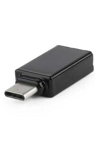 Gembird Adaptor Gembird, USB 2.0 Type-C (T) la USB 2.0 (M), Negru, A-USB2-CMAF-01