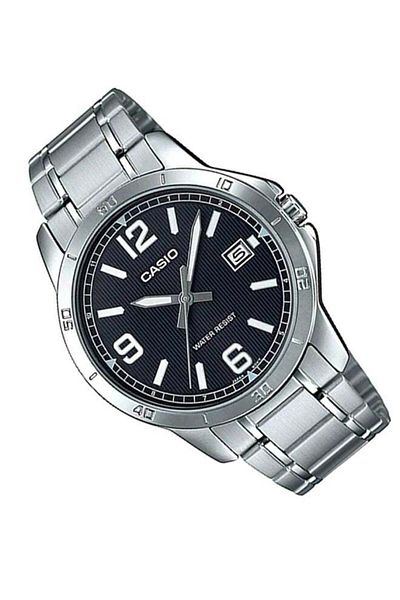 Casio MTP-V004D-1B2U Analog Watch with Stainless Steel Strap - Silver