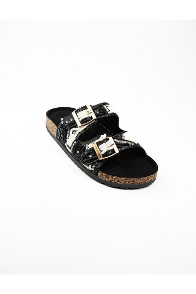 Guja 102 - 3 Black Stone Women's Slippers