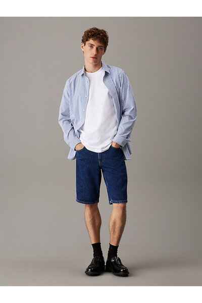 Calvin Klein Erkek Beyaz Kısa Kollu Tişört