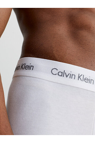 Calvin Klein Erkek Siyah Çizgili Düşük Bel Boxer