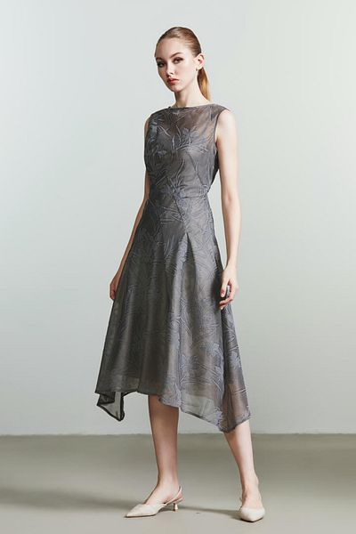 femi9 unique pattern dress
