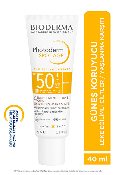 Bioderma Photoderm Spot Age SPF50+ Leke, Yaşlanma ve Kırışıklık Karşıtı Yüksek Korumalı Güneş Kremi 40 ml
