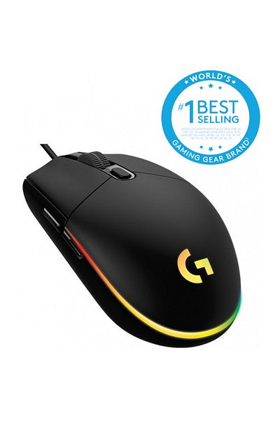 logitech Mouse Gaming Logitech G102 Lightsync, 8000 dpi, iluminare RGB, USB (Negru)