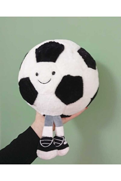 LRS STORE Black White Fan Standing Plush Football Cute Home Room Decor Ball High Quality