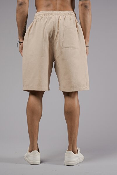 Butik TREND BIZ Σορτς από ύφασμα μουσελίνας κανονική εφαρμογή